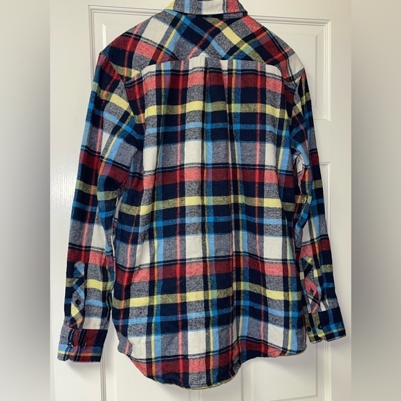 Bogari Men's Flannel Shirt in Multicolored Plaid Size Large - Picture 2 of 8